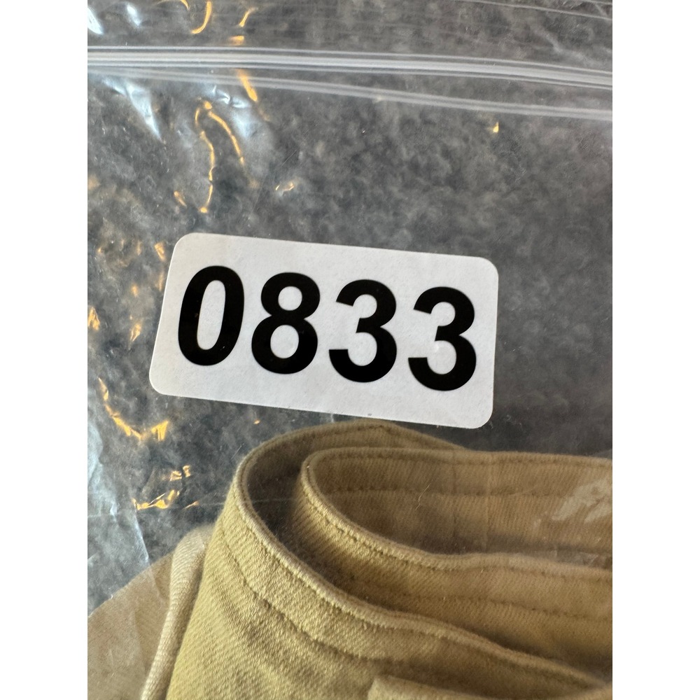 FAVLUX Mustard Yellow High Waisted Triple Button Fly Cuffed Shorts Womens SZ S - Picture 13 of 13